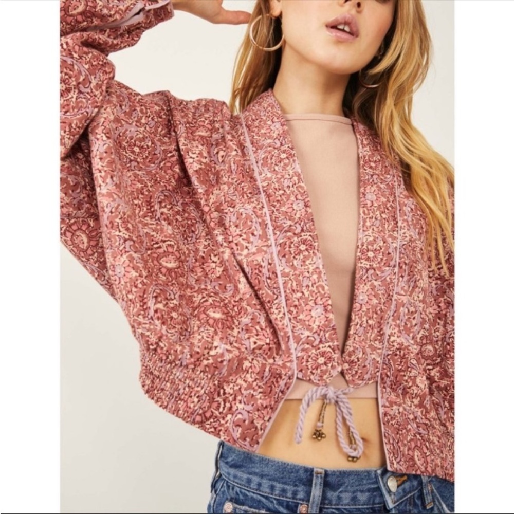 Free People - 100% Cotton Rosalina Floral Jacket
